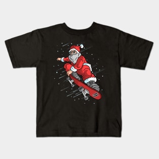 Skater Santa Kids T-Shirt